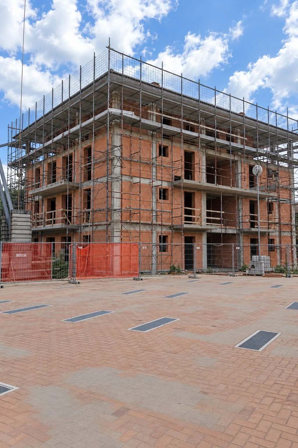 Costruzione residenziale in cantiere
